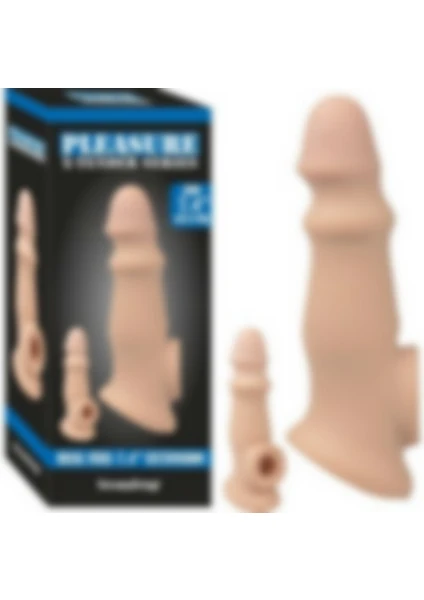 X-Tender 4 cm Dolgulu Realistik Uzatmalı Penis Kılıfı