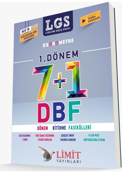 Kronometre LGS 1. Dönem 7 - 1 DBF Dönem Bitirme Fasikülleri