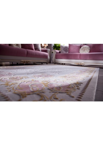 Prestige 3962 P20 Pembe Makina Halısı 150 x 230 cm