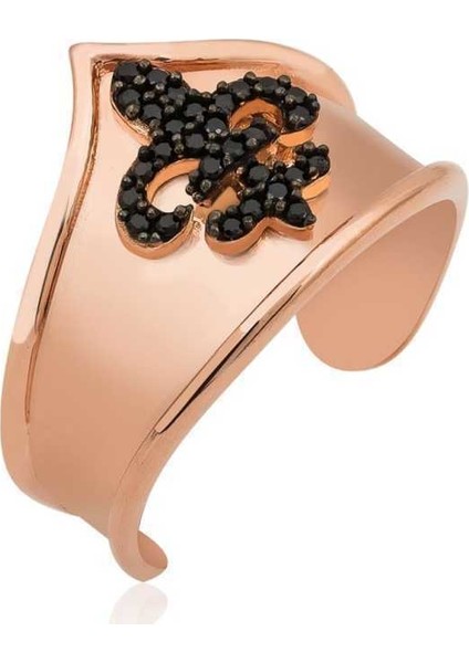 Gumush Gümüş Desenli Eklem Yüzük