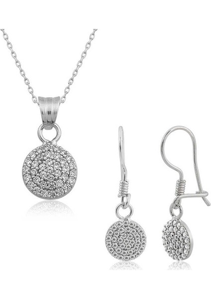 ​Gümüş Beyaz Yuvarlak Set