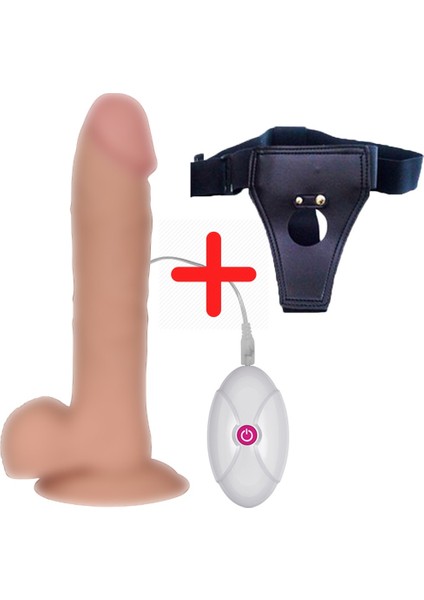 23 Cm Titreşimli Kemerli Penis Vibratör