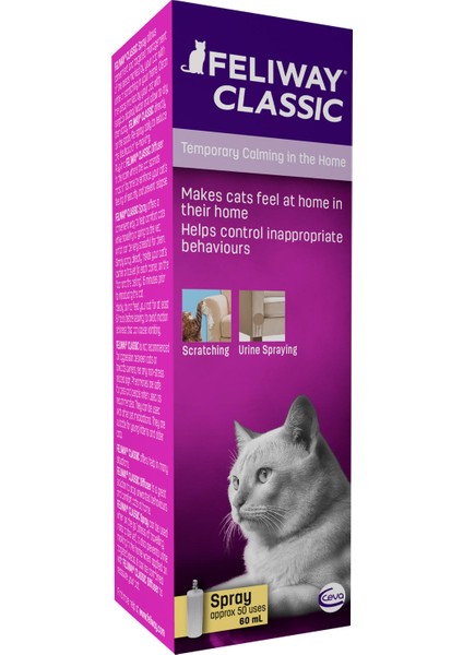 Classic Kediler için Sakinleştirici Sprey 60 ml