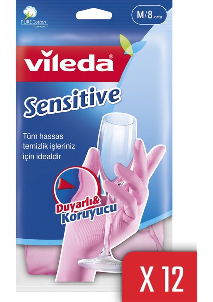 Candy Pink Eldiven Orta Boy x 12 Paket