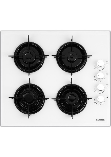 Kristal Plus Beyaz Cam Ankastre (B66-SF2(MT) Fırın + 40 TAHDF Ocak + DA-6 835 Davlumbaz)