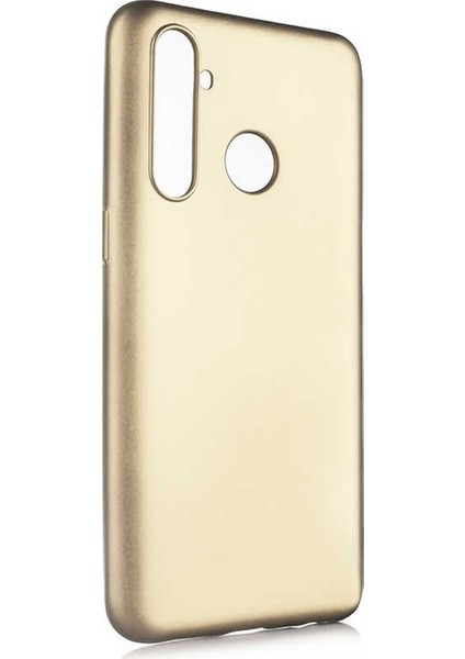 Case Street Realme 5i Kılıf Premier Silikon Esnek Koruma  - Gold