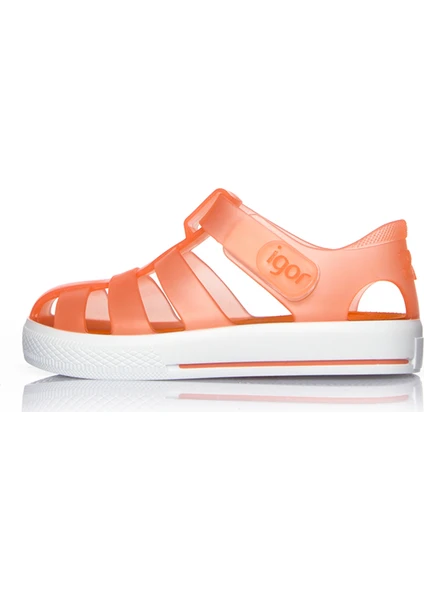 Star Kaymayı Önleyen Flex Foam Cırtlı Şeffaf Sandalet Unisex Çocuk SANDALET S10171 U