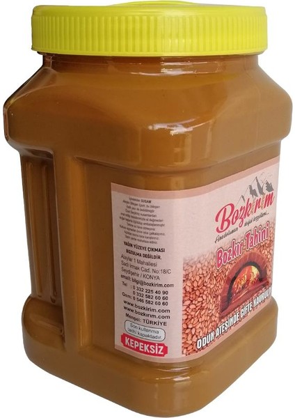 Bozkır Tahini Kepeksiz Tahin Plastik Kutu 1kg modelleri