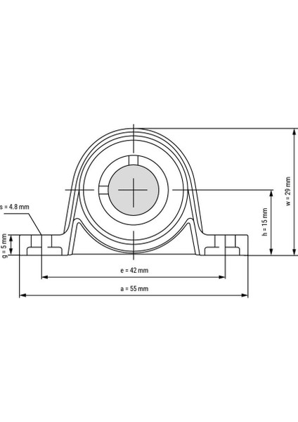 KP08 Yataklı Rulman 8 mm