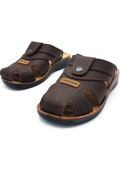Erkek Yazlık Terlik Suni Deri Malzeme ile Hafif ve Rahat Tasarım