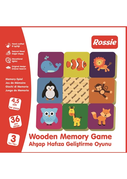 Ahşap Hafıza Geliştirme Oyunu - Memory Game