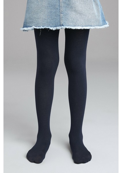 Lacivert Kız Çocuk 20 Külotlu Çorap
