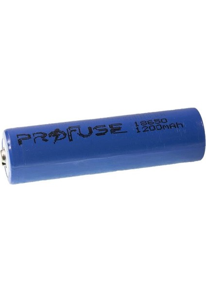 3.7V 1200MAH 18650 Li-Ion Şarjlı Pil - Başlı