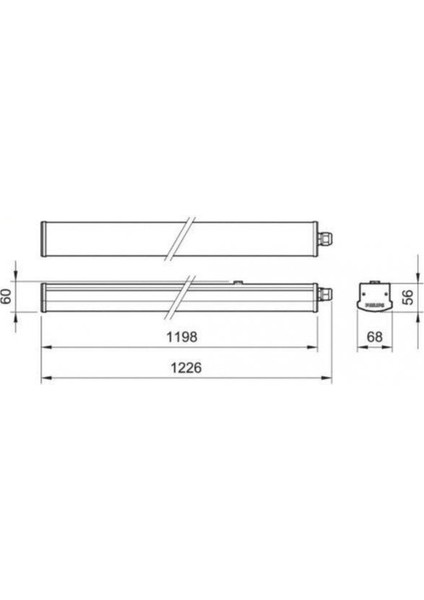 Phılıps 40W Etanj LED Armatür IP65 6500K 120CM