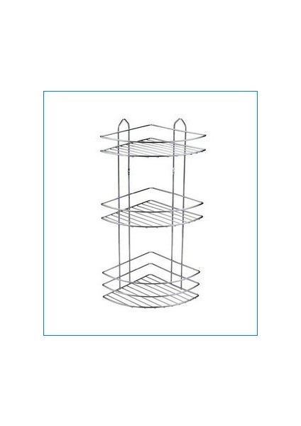 Krom 3 Katlı Köşe Şampuanlık