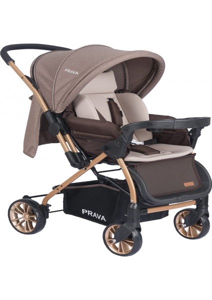 P11 Dream Plus Çift Yönlü Bebek Arabası Kahverengi