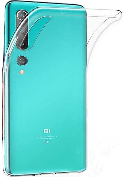 Xiaomi Mi 10 Kılıf Süper Silikon Yumuşak Arka Koruma Şeffaf