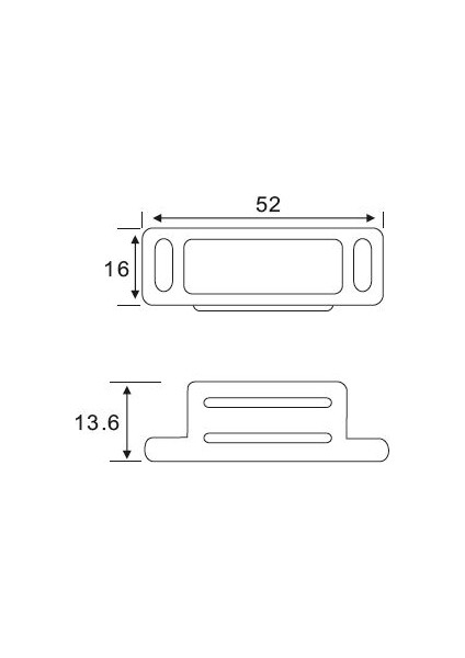 Mıknatıslı Çıt Çıt Metal Paslanmaz 5 cm