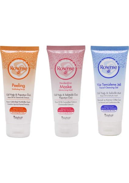 Ayyıldız 3'lü Yüz Bakım Seti(Peeling 100ML +Nemlendirici Maske 100 ml +Yüz Temizleme Jeli 100 Ml)