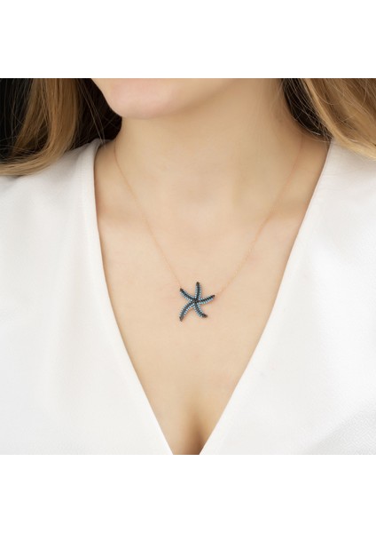 Deniz Yıldızı Gümüş Kolye