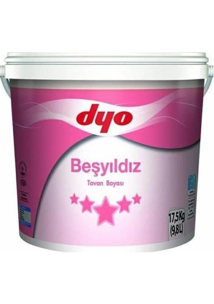 Beşyıldız Tavan Boyası Beyaz 17,5 kg