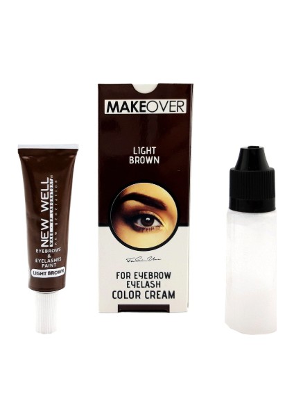 New Well Makeover Light Brown Kaş Kirpik Boyası Açık Kahverengi 15 ml