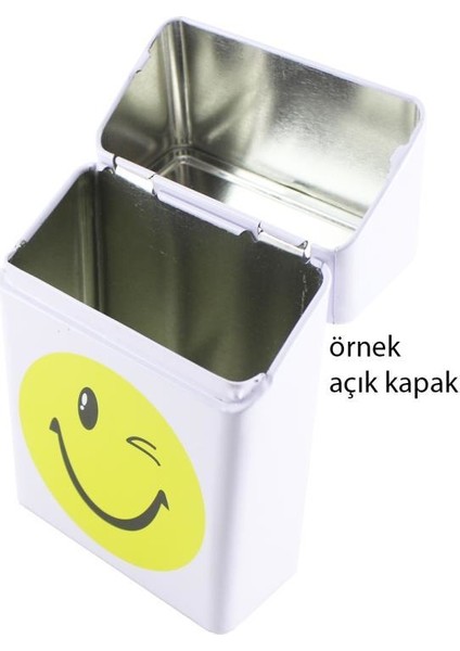 Smile5 Metal Kısa Sigara Kutusu Krom (Paket İçin)