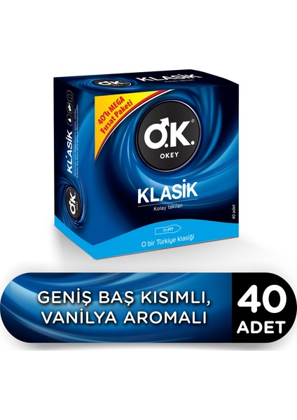 Klasik 40'lı Prezervatif Avantaj Paketi