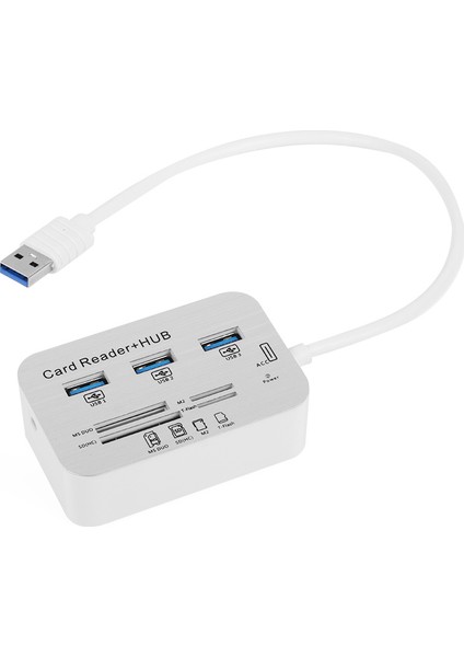 USB 3.0 HUB Çoklu Kart Okuyucu ve 3xUSB 3.0 Çoklayıcı (TXACUCR340)