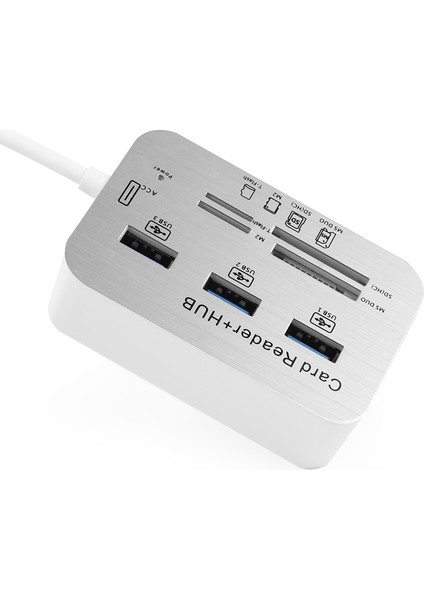 USB 3.0 HUB Çoklu Kart Okuyucu ve 3xUSB 3.0 Çoklayıcı (TXACUCR340)