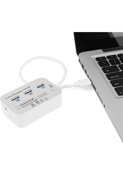 USB 3.0 HUB Çoklu Kart Okuyucu ve 3xUSB 3.0 Çoklayıcı (TXACUCR340)