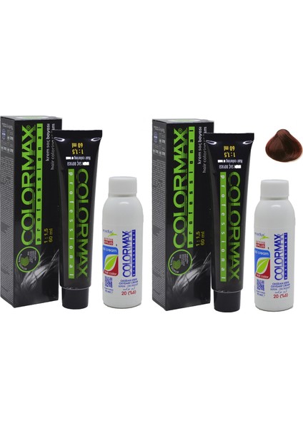 5.4 Kestane Bakır + Oksidan Krem 90 ml 2'li