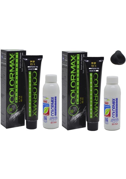 2 Siyah Kestane + Oksidan Krem 90 ml 2'li