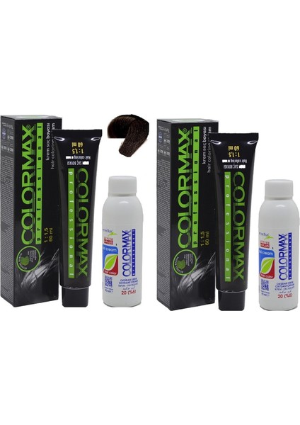 6.11 Yoğun Koyu Küllü Kumral + Oksidan Krem 90 ml 2'li