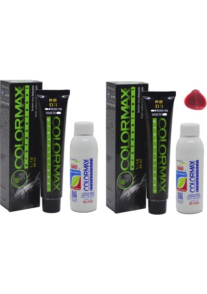 006 Kırmızı Düzeltici + Oksidan Krem 90 ml 2'li