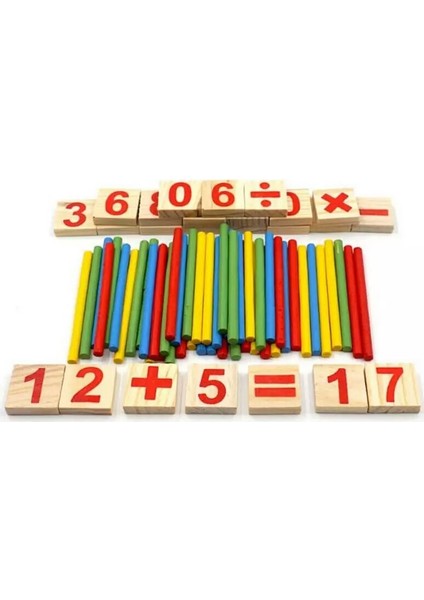 Wooden Toys Matematik Sayı Çubuğu Seti