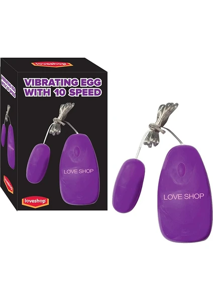 Love Vibrating Egg 10 Çeşit Titreşimli Mavi Klitoris Vibratörü