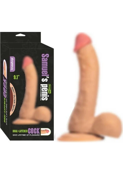 Samuels 23 cm Vantuzlu Gerçekçi Realistik Dildo Penis