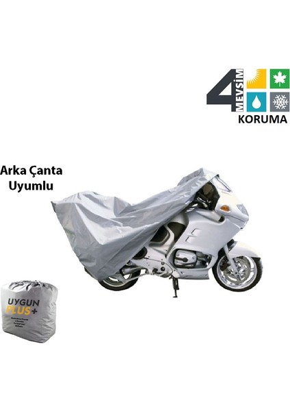 UygunPlus Honda Cb 600 F Motosiklet Örtü Branda Arka Çanta Uyumlu