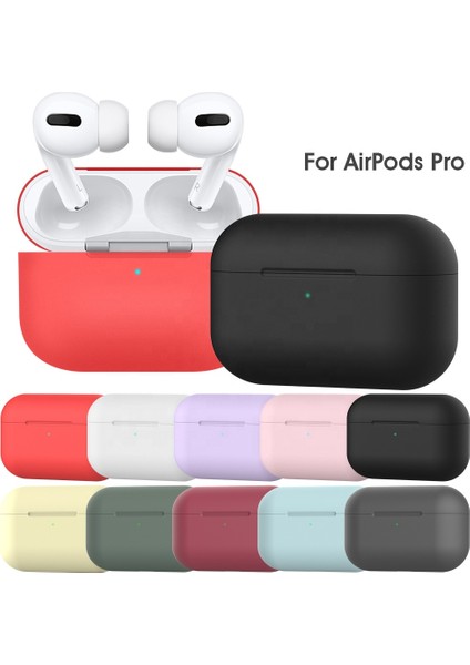 Apple Airpods Pro Kılıf Silikon Koruyucu Beyaz