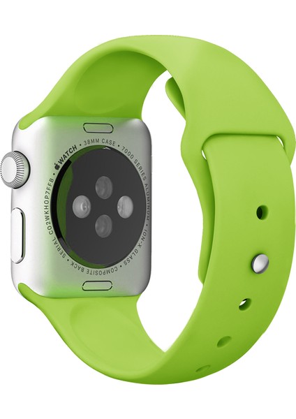 Apple Watch Seri 7/6/SE/5/4/3 Silikon Kordon 41mm 40mm 38mm Uyumlu Yeşil