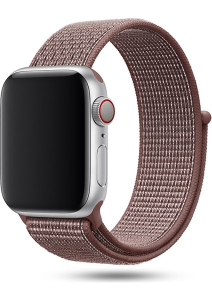 Apple Watch Seri 10 46mm, Seri 9/8/7/6/SE/5/4/3 Spor Loop Kordon 45mm 44mm 42mm Uyumlu Dumanlı Leylak
