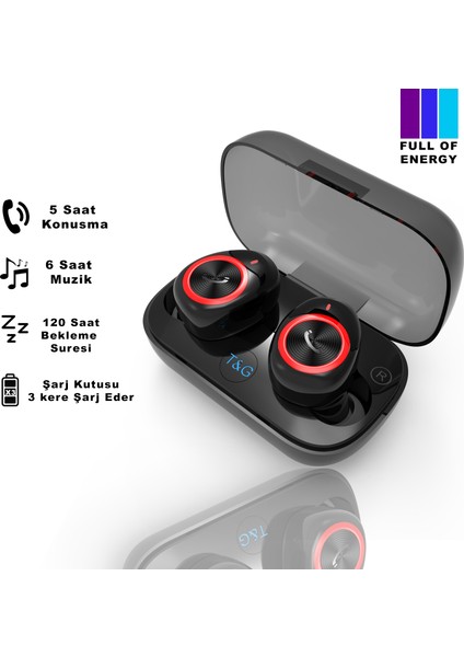 TG-906 Mikrofonlu Bluetooht V5.0 Kablosuz Kulaklık