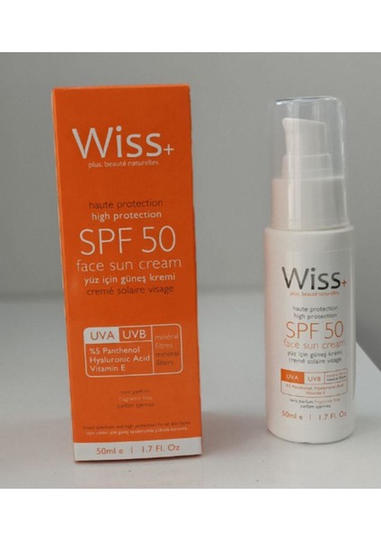 Wiss+ Yüz Için Güneş Kremi Spf 50+