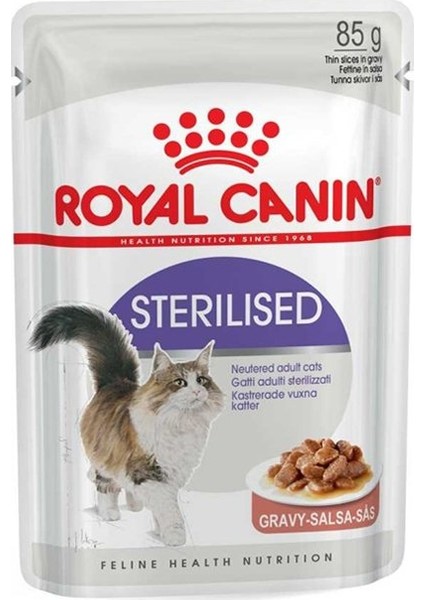 Sterilised Soslu Yaş Kedi Maması 85 gr 6'lı