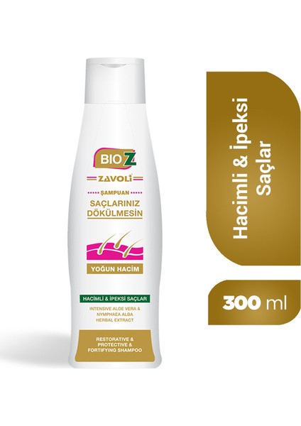 Yoğun Hacimli Saçlar İçin Aloe Vera Destekli Volumizing Şampuan 300 Ml