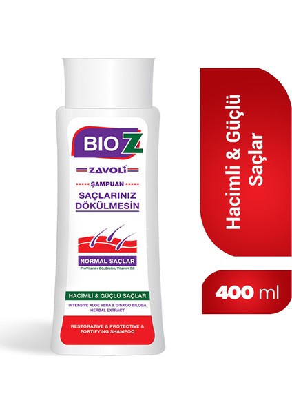 Normal Saçlar İçin Ginkgo Biloba Destekli Bakım Şampuanı 400 Ml