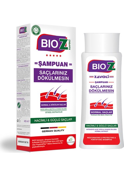 Normal Saçlar İçin Ginkgo Biloba Destekli Bakım Şampuanı 400 Ml