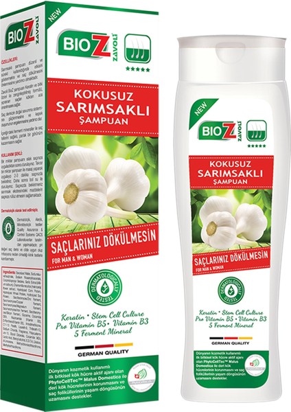 Kokusuz Sarımsaklı Şampuan250 Ml