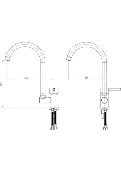 Pencere Önü Eviye Bataryası Paslanmaz Çelik modelleri